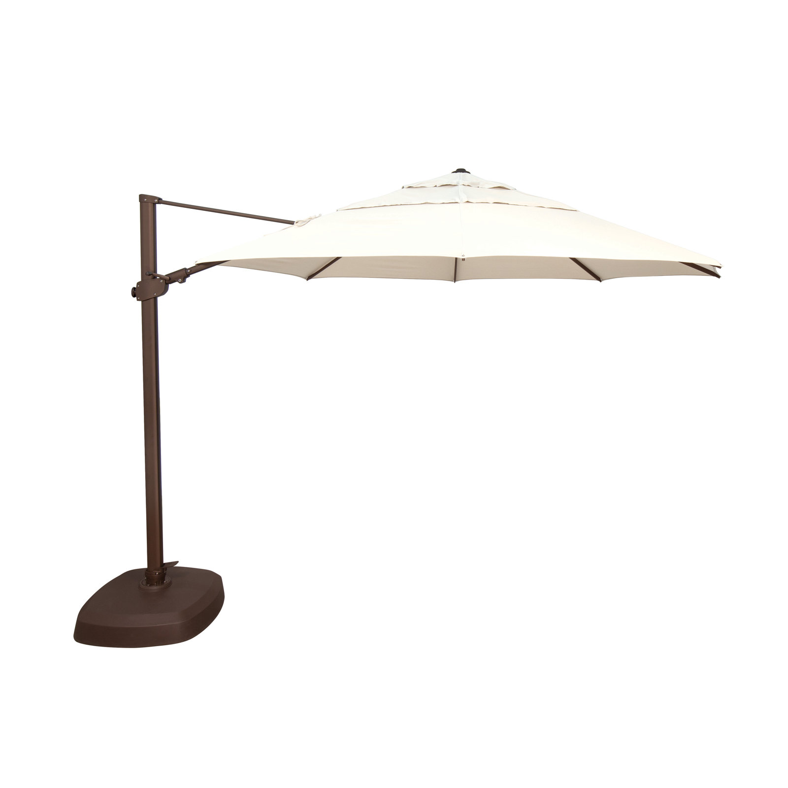 11.5' Sunbrella® Cantilever Umbrella, Canvas Natural Sunbrella® Canvas, Bronze