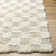 Molly Checkered Machine Woven Polypropylene Area Rug in Cream/Light Beige