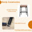 Tabouret de comptoir moderne à dossier courbé et rembourré-85609980