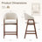 Upholstered Solid Wood Bar Stool Counter Stool-1188858362-1188858363