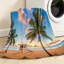 Jeté transparent en flanelle de polaire ultra douce, impression d'un côté de Florida Beach USA-131503938