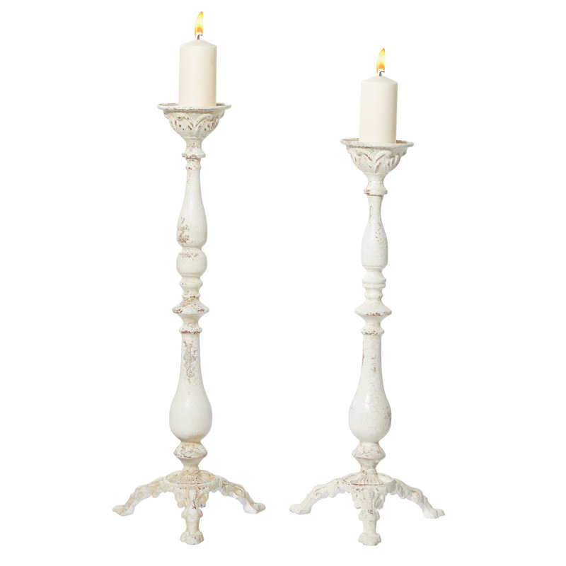 Ensemble de chandelles en fer 2 pièces Lisette