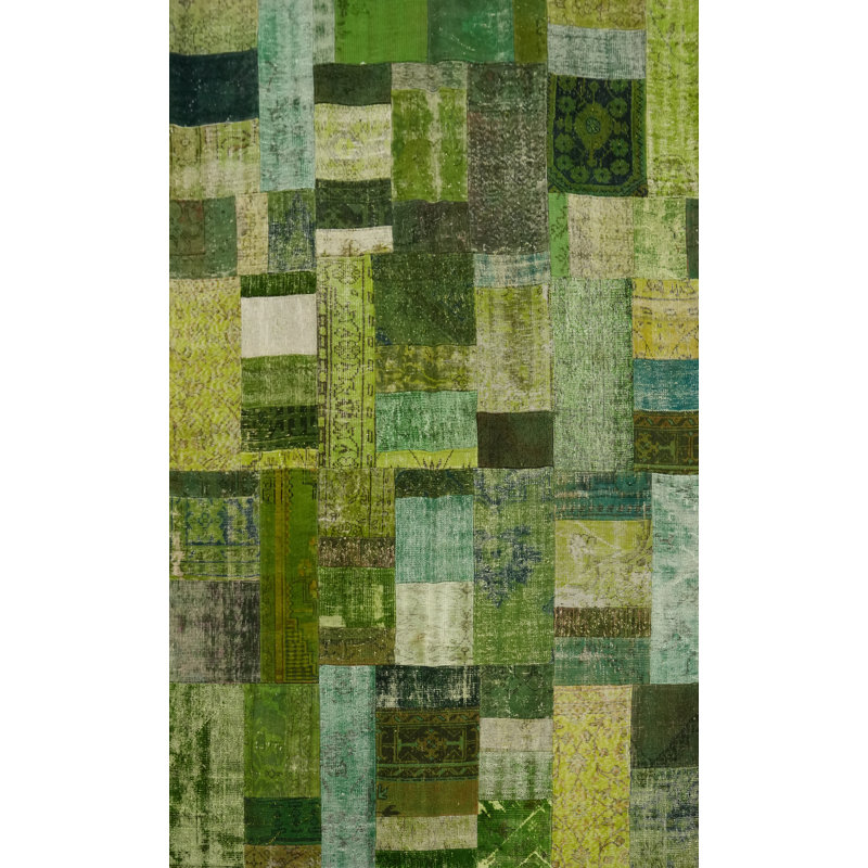 Tapis en laine patiné 7 x 10