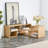 2 Pieces Cube TV Stand,Free Combination Gaming Entertainment Centre Media Stand,Open Storage Bookcase Shelf For Living Room,2 Shelf Bookcase L-Shaped TV Console Stand-1324955326