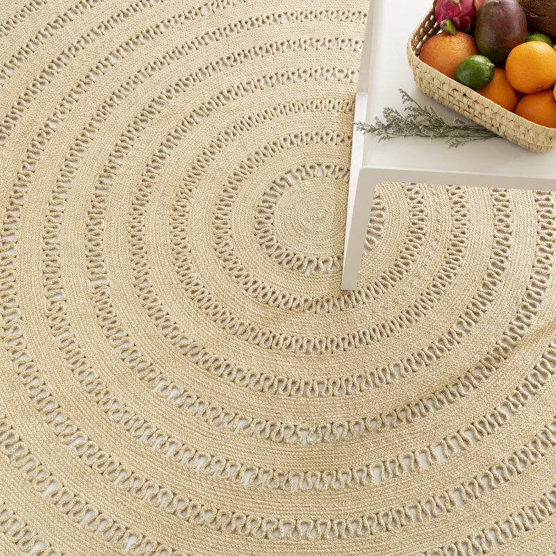 Bowline Natural Handwoven Indoor/Outdoor Round Rug, Round 10'