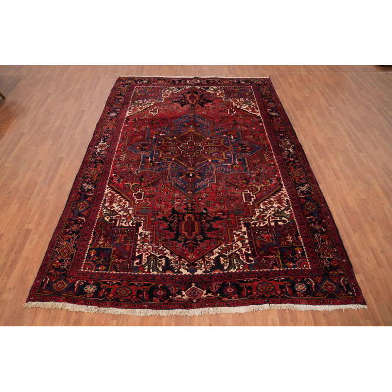 Tapis traditionnel en laine à teinture végétale 8 x 12