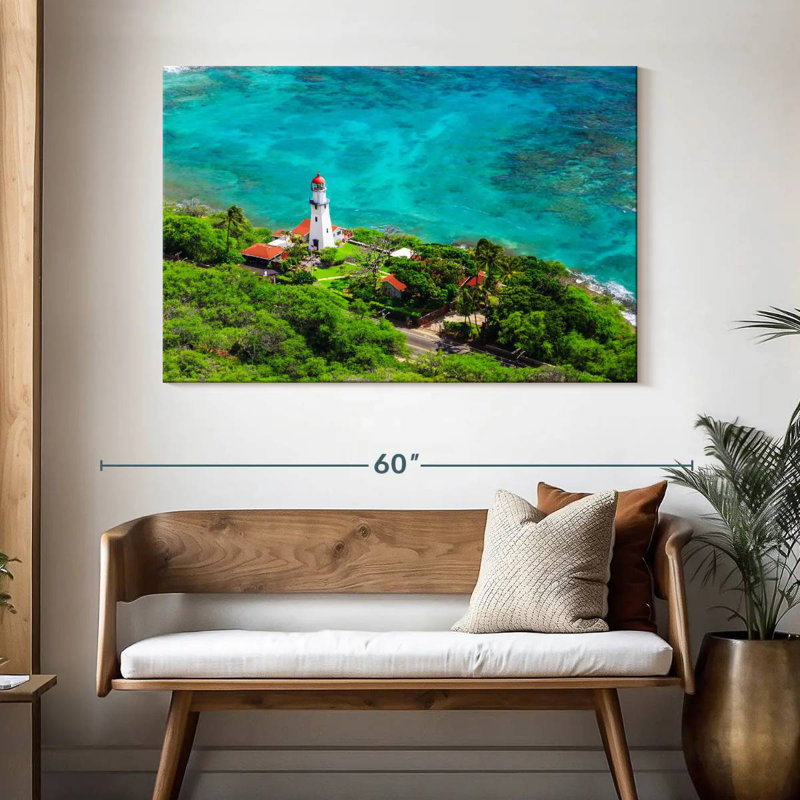 Aletra Diamond Head Lighthouse, 32" H x 48" W