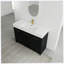 Meuble-lavabo autoportant de 48 po avec lavabo en résine, avec porte à fermeture douce, ensemble KD
