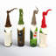 Felt Santa Wine Toppers with Curly Hats