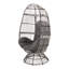 Fauteuil pivotant attrayant, conception de panier, rembourrage confortable de style moderne, coussins d'eau