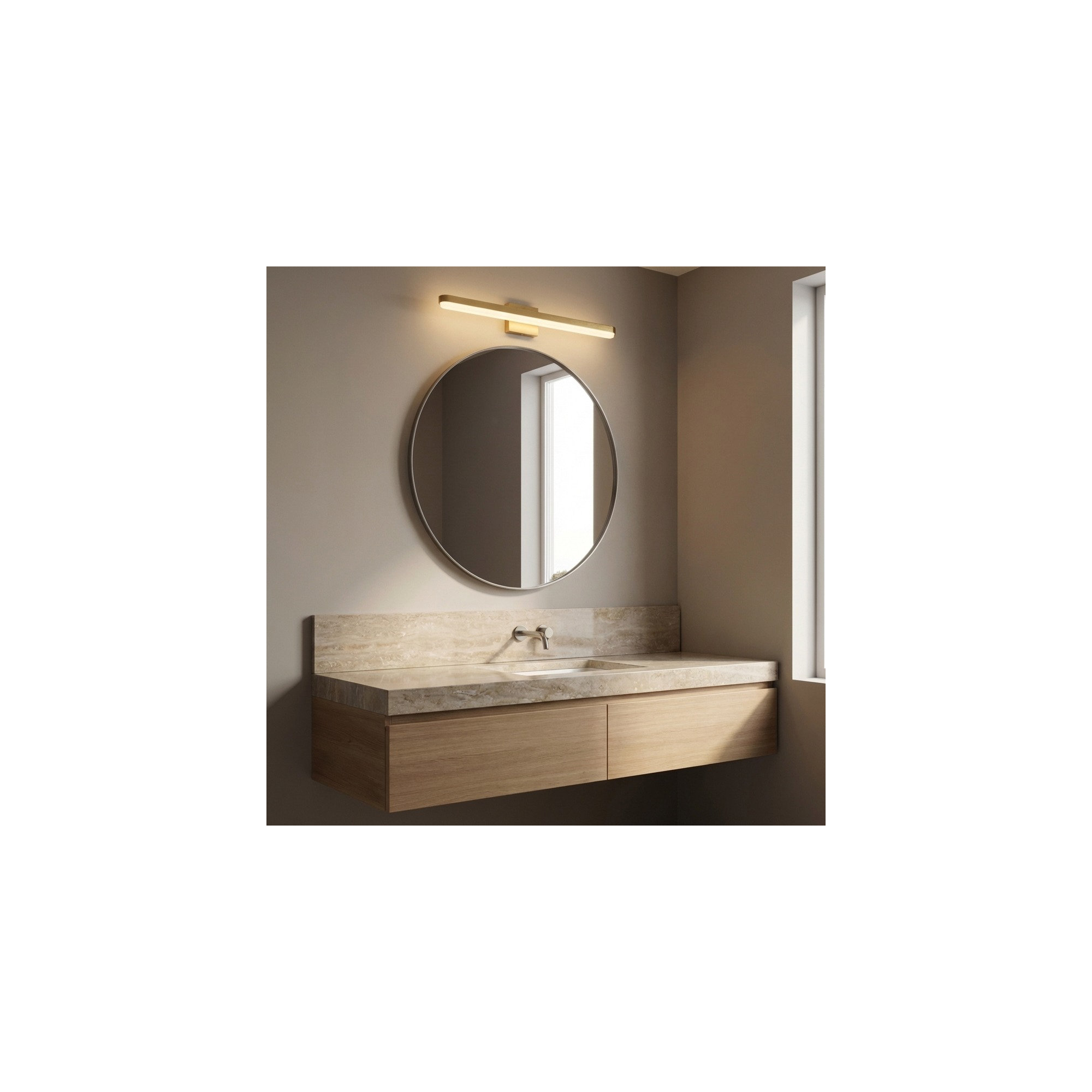 Briar Vanity Light, 5" H x 27" W x 4" D, Midnight Black