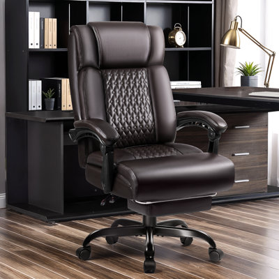 Home Office Ergonomic Reclining Executive Chair with Footrest