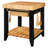 Behling Solid Butcher Block Kitchen Island with Baskets and Storage Shelf-521640768