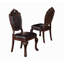Chaise d'appoint en métal Ermentrude en brun