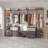 Strathaven Walk in Closet System with 6 Closet Drawers-1700109570
