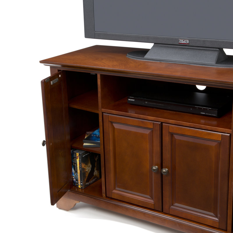 Meuble télé pour téléviseur de 50 po ou moins Hedon, Cerisier classique