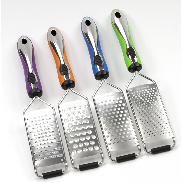 Chef Craft Stainless Steel Curved Fine Grater & Zester - Great for