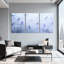 «Birds Blue Birds On Branches», ensemble de 3 impressions sur toile-805042953