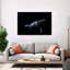 Humpback Whale Deep Blue Serene Contemporary Whale Nature Ocean Wall Art Print 1 Piece Wrapped Canvas Wall Art-1436969020