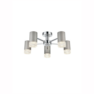 Beldin Glass Semi Flush Mount