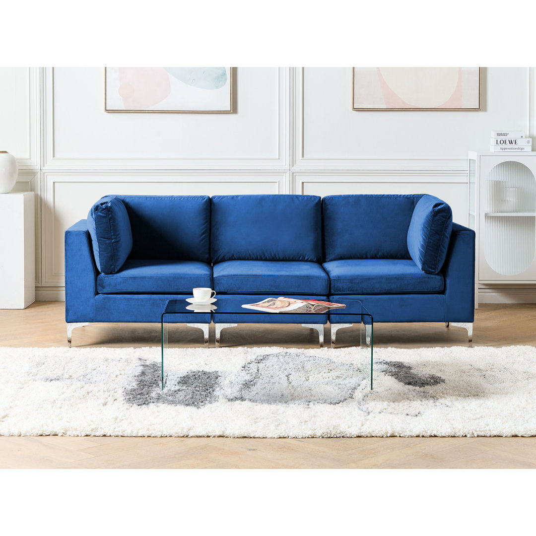 3-Sitzer Sofa Millings aus Samt