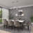 Pocklingt Glass Silver Table Lamp with Crystal Embellishments