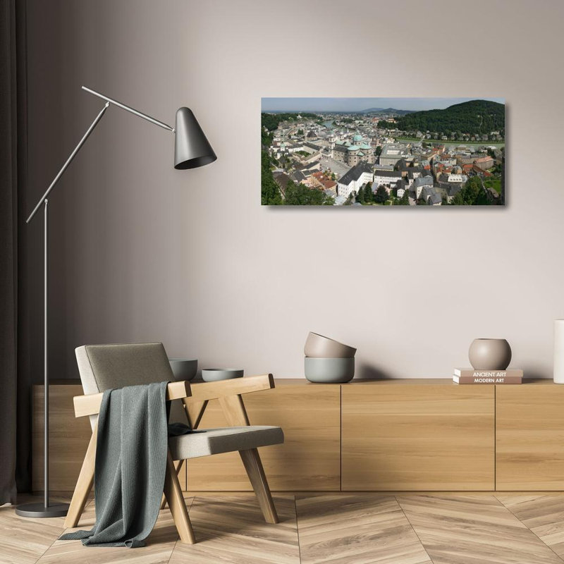 Paysage urbain de Salzburg, H 11 po x l 24 po