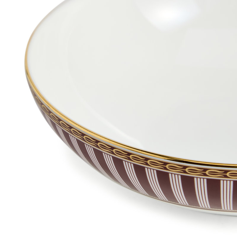 Red Splendour Bone China Cereal Bowl