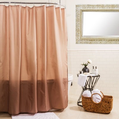 Rideau de douche simple en tissu