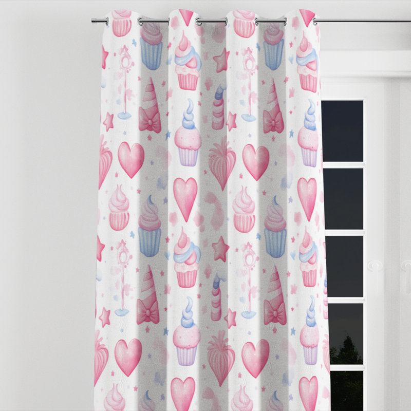 Rideaux Teens Sweets, L 52 po x L 95 po, Œillets argentés
