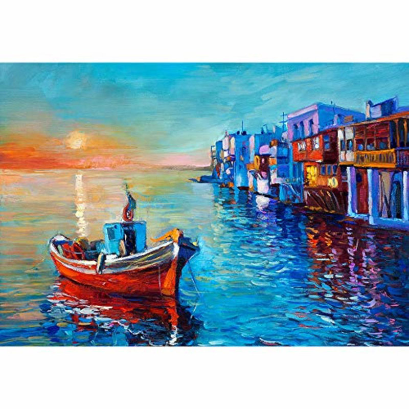 Magnifique voilier sur la mer, murale, L 100 po x L 144 po