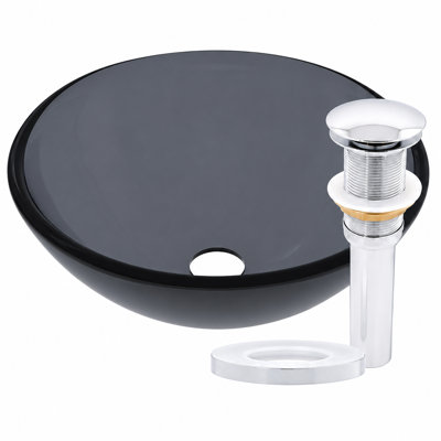 Glass Circular Vessel Bathroom Sink