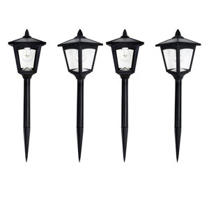 Matte Black Solar Powered Integrated LED Stainless Steel Pathway Light