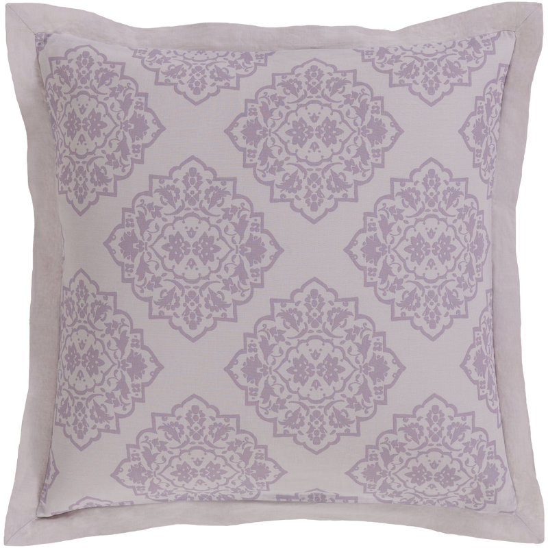 Anniston Linen Blend Damask Sham Set, Euro, Grey