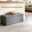 Banc de rangement avec repose-pieds 43 po