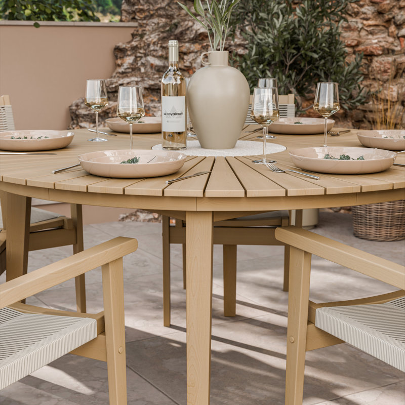 Roma 6 Seater Stacking Dining Set Terrazzo Insert