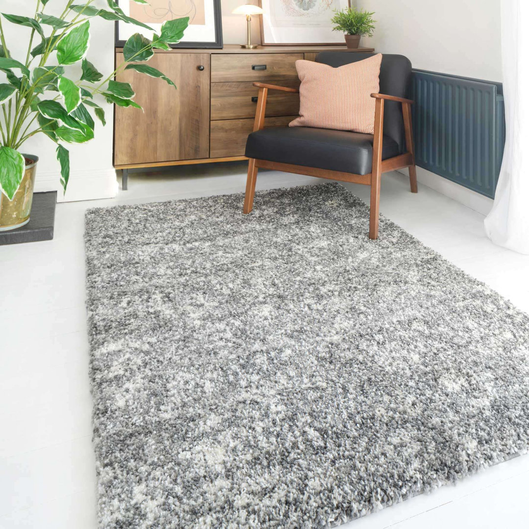 Abstract Machine Tufted Shag Area Rug