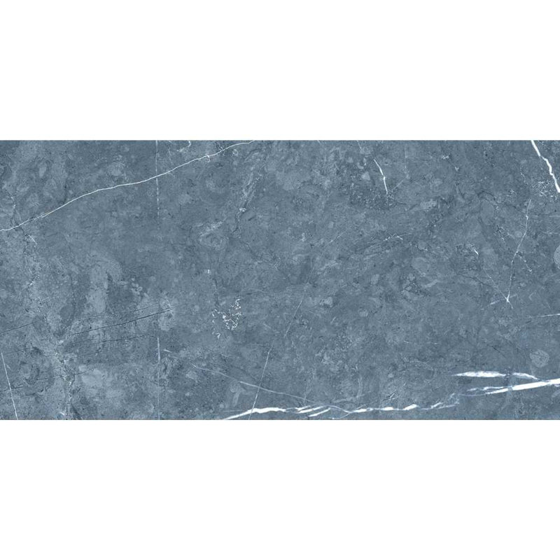 Opera 12" x 24" Glossy Porcelain Wall & Floor Tile, Blue