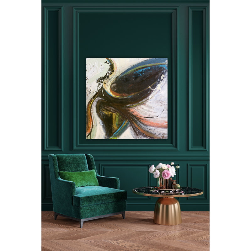 Mid-Century II By John Beard - Framed Gallery Wrapped Canvas Print Print by John Beard, White Floater Framed