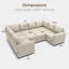 Canapé modulaire en U avec rangement Abramson-875984334