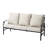 Nickita Metal 3-person Patio Outdoor Sofa With Cushions-854709481