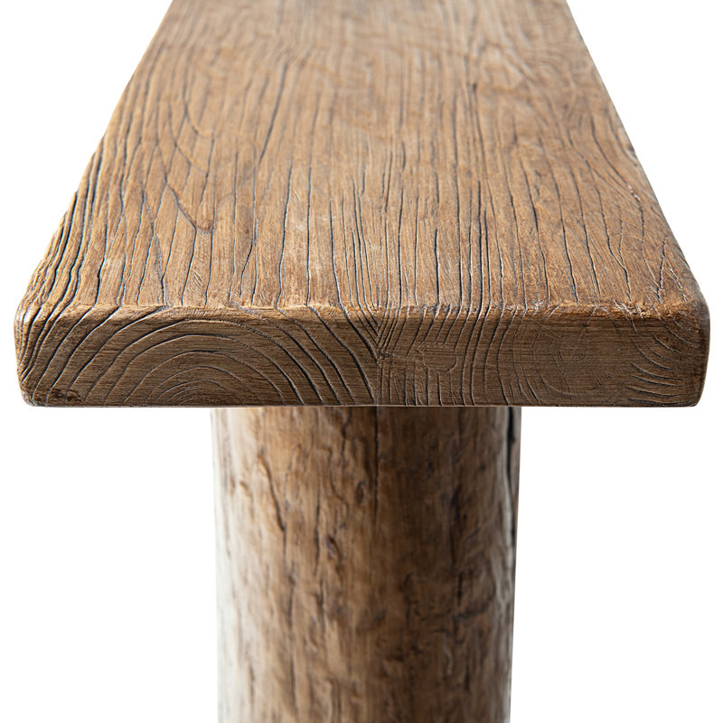 Jacquees 60” Reclaimed Elm Double Pillar Console Table