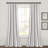 Cotton Blend Semi Sheer Curtain Pair-71502492-71502488