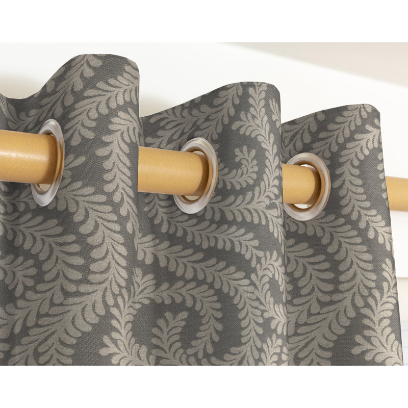 Holoman Blackout Curtain, Width 228 x Drop 137cm, Charcoal Grey