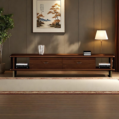 Solid Wood Rectangular Storage Coffee Table