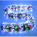 9'  Multi-Function Colour Changing Fibre Optic Artificial Pine Christmas Garland