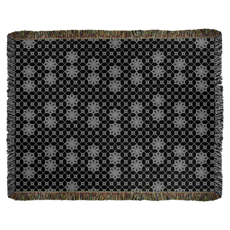 Couverture tissée Katelyn Elizabeth, L 37 po x L 52 po, Noir