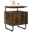 40 cm W Galvanised Steel Bedside Table-1890073233