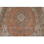 Orange Geometric Traditional  Area Rug 6x9