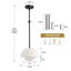Luminaire suspendu en verre 1 lumière-1081028771